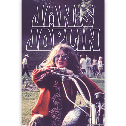 JANIS JOPLIN ジャニスジョプリン (追悼 55年 ) - Motorcycle / ポスター 【公式 / オフィシャル】