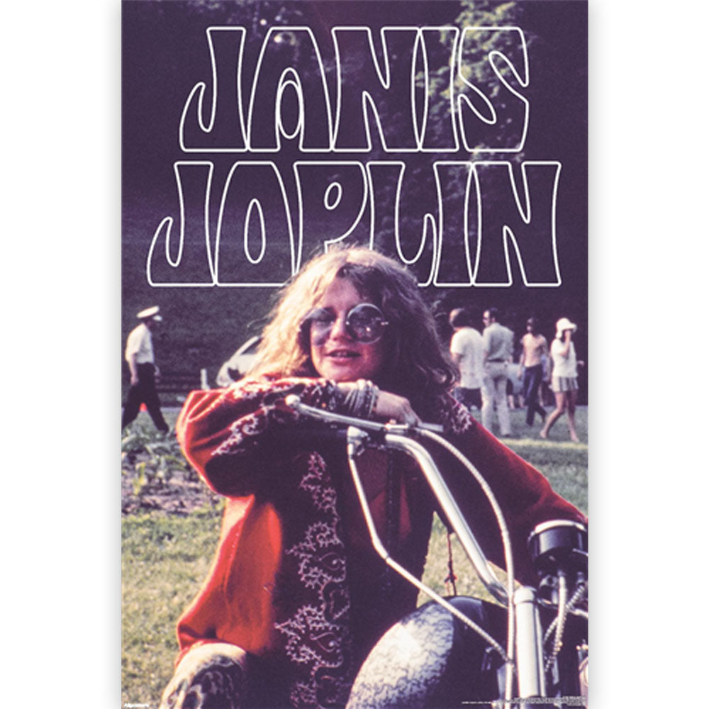 JANIS JOPLIN ジャニスジョプリン (追悼 55年 ) - Motorcycle / ポスター 【公式 / オフィシャル】