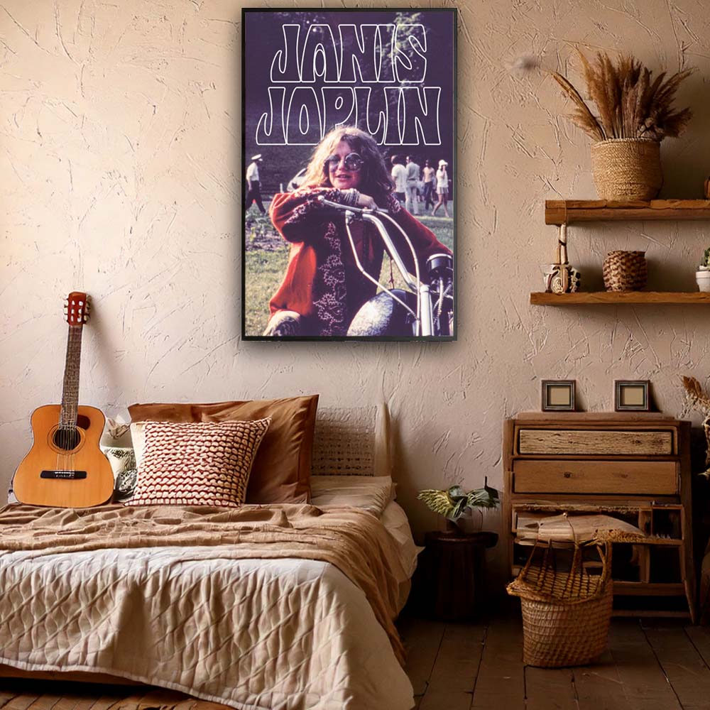 JANIS JOPLIN ジャニスジョプリン (追悼 55年 ) - Motorcycle / ポスター 【公式 / オフィシャル】