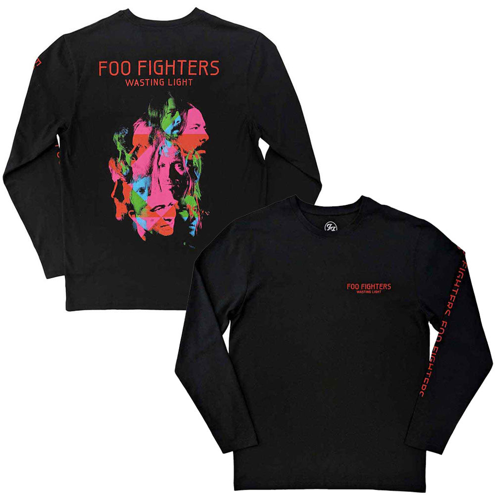 FOO FIGHTERS フーファイターズ (10月 来日 ) - Wasting Light / バックプリントあり / スリーブプリントあり / 長袖 / Tシャツ / メンズ 【公式 / オフィシャル】