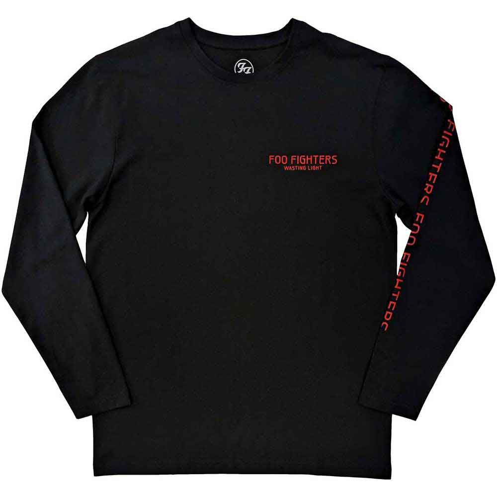 FOO FIGHTERS フーファイターズ (10月 来日 ) - Wasting Light / バックプリントあり / スリーブプリントあり / 長袖 / Tシャツ / メンズ 【公式 / オフィシャル】