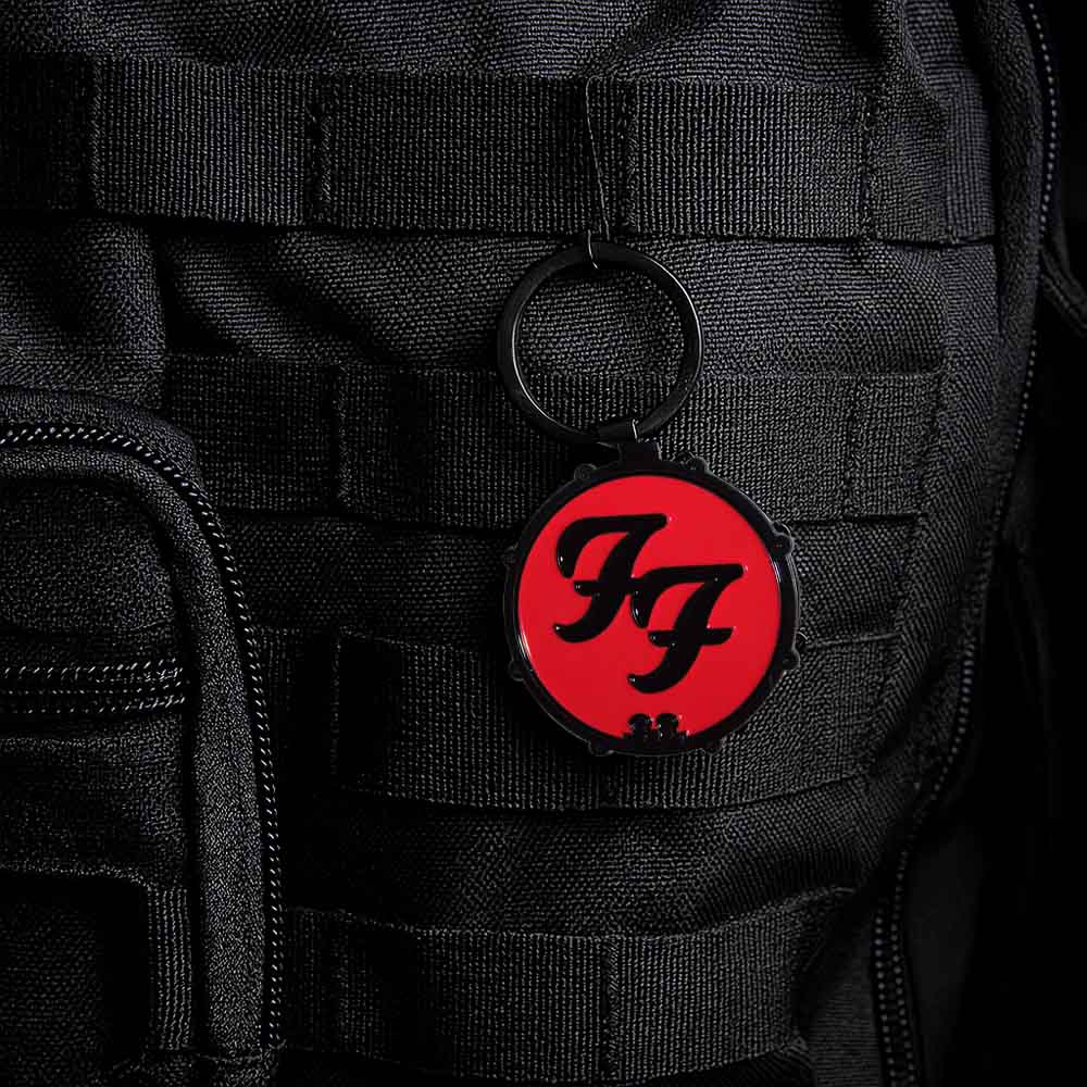 FOO FIGHTERS フーファイターズ - Ff Logo Drum / 両面デザイン / キーホルダー - PGS
