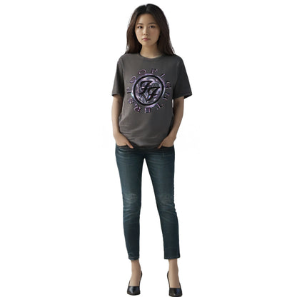 FOO FIGHTERS フーファイターズ (10月 来日 ) - Wheel Logo Shadow / Stone Wash / Tシャツ / メンズ 【公式 / オフィシャル】