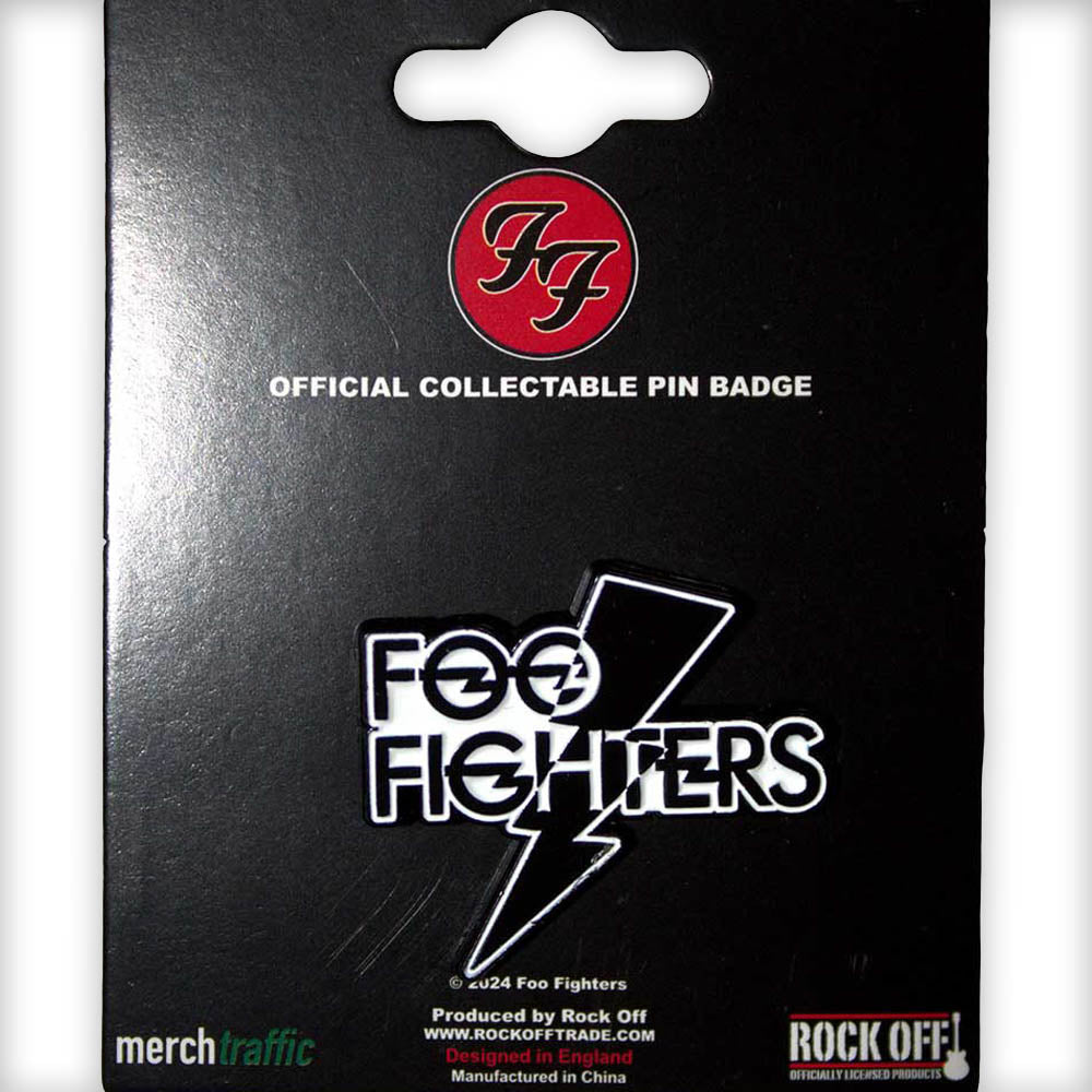 FOO FIGHTERS フーファイターズ (10月 来日 ) - Flash Logo / メタル・ピンバッジ / バッジ