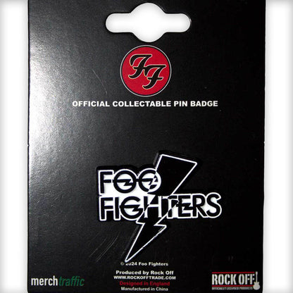 FOO FIGHTERS フーファイターズ (10月 来日 ) - Flash Logo / メタル・ピンバッジ / バッジ