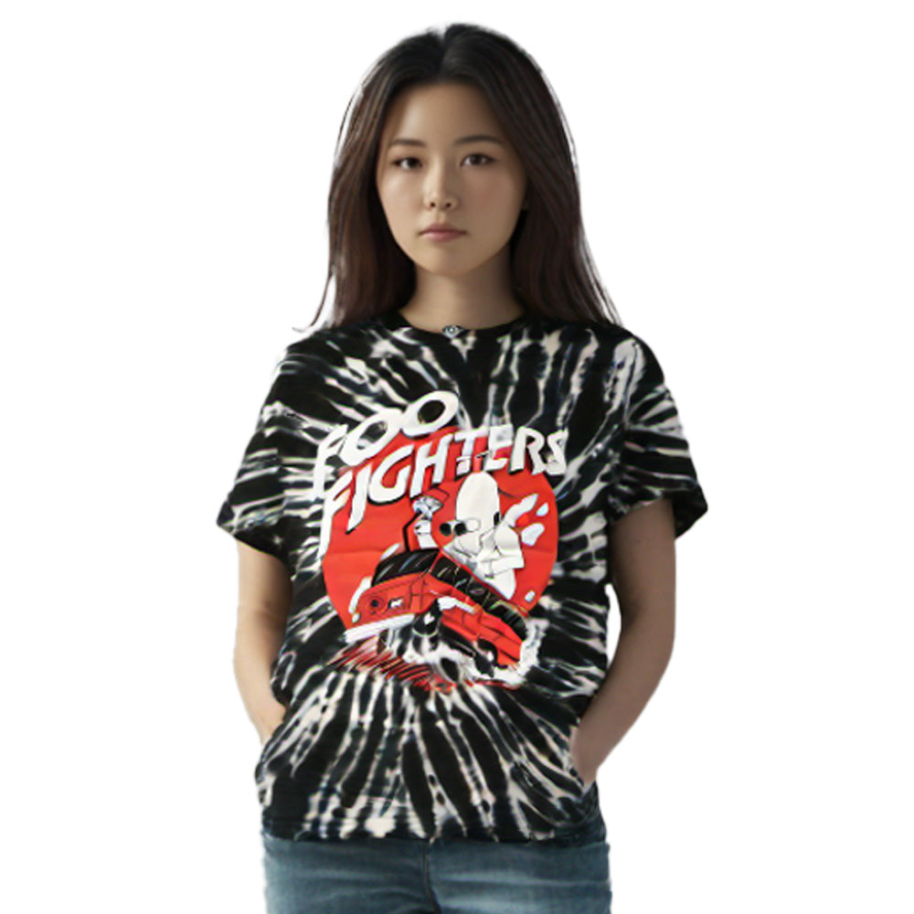 FOO FIGHTERS フーファイターズ - Speeding Bus / タイダイ / Tシャツ / メンズ