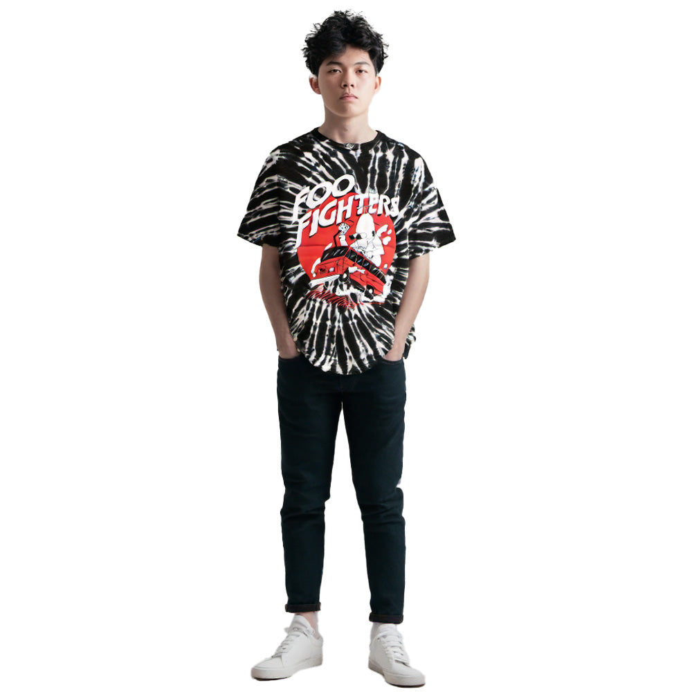 FOO FIGHTERS フーファイターズ - Speeding Bus / タイダイ / Tシャツ / メンズ