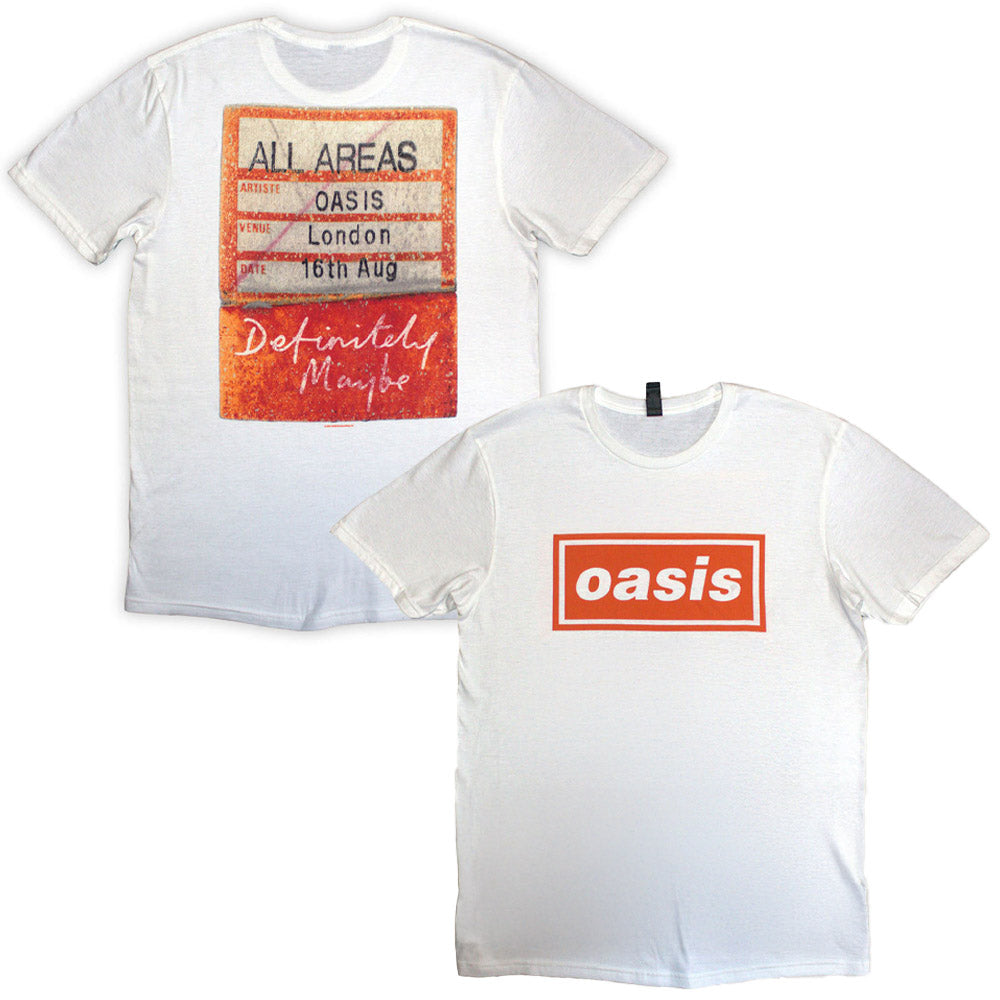 OASIS - (10月 来日 記念 ) - Definitely Maybe AAA Pass / バックプリントあり