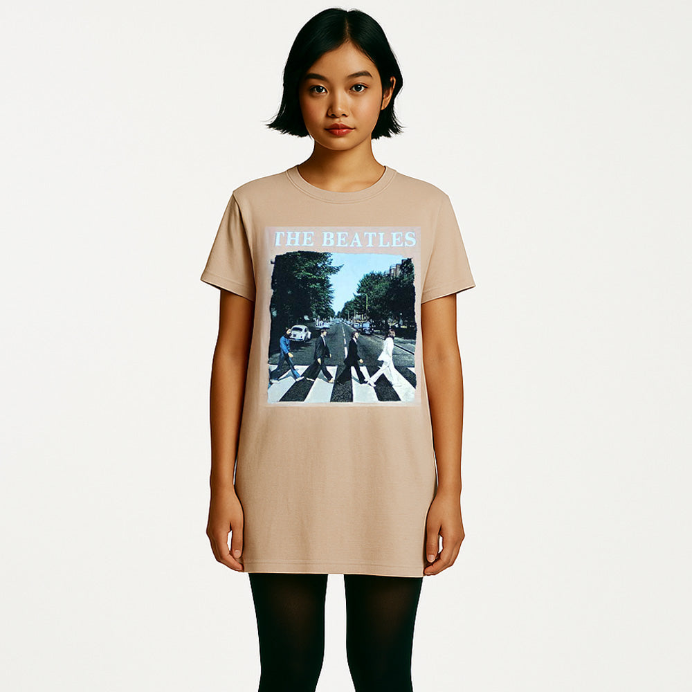 THE BEATLES ビートルズ (結成 65周年 ) - Abbey Road & Logo / Tシャツドレス / Tシャツ / レディース