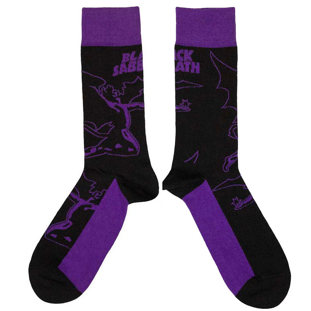 BLACK SABBATH ブラックサバス (OZZY OSBOURNE 追悼 ) - Logo & Demon / ソックス / メンズ