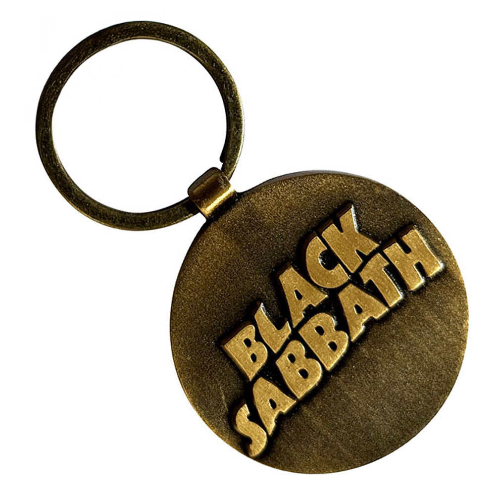 BLACK SABBATH ブラックサバス (OZZY OSBOURNE 追悼 ) - 3D Wavy Logo / 両面デザイン / キーホルダー 【公式 / オフィシャル】
