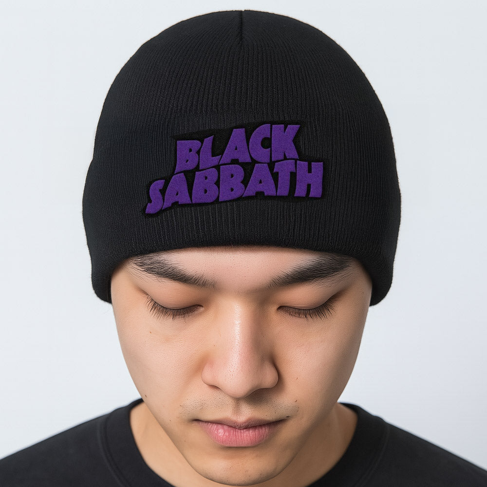 BLACK SABBATH ブラックサバス (OZZY OSBOURNE 追悼 ) - Purple Logo / ビーニー 【公式 / オフィシャル】