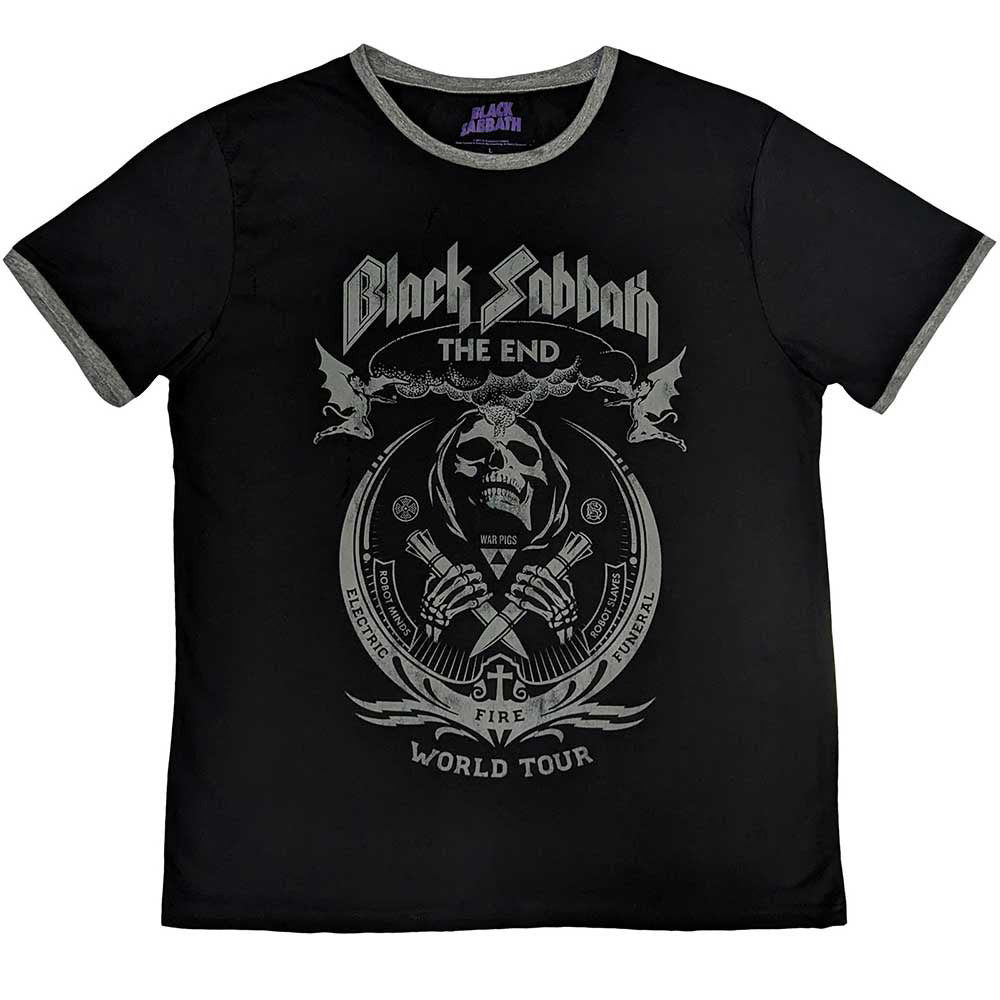 【予約商品】 BLACK SABBATH ブラックサバス (OZZY OSBOURNE 追悼 ) - The End Mushroom Cloud / リンガー / Tシャツ / メンズ 【公式 / オフィシャル】