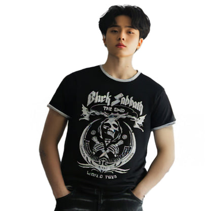 BLACK SABBATH (OZZY OSBOURNE Tribute) - The End Mushroom Cloud / Ringer / Men's T-Shirt