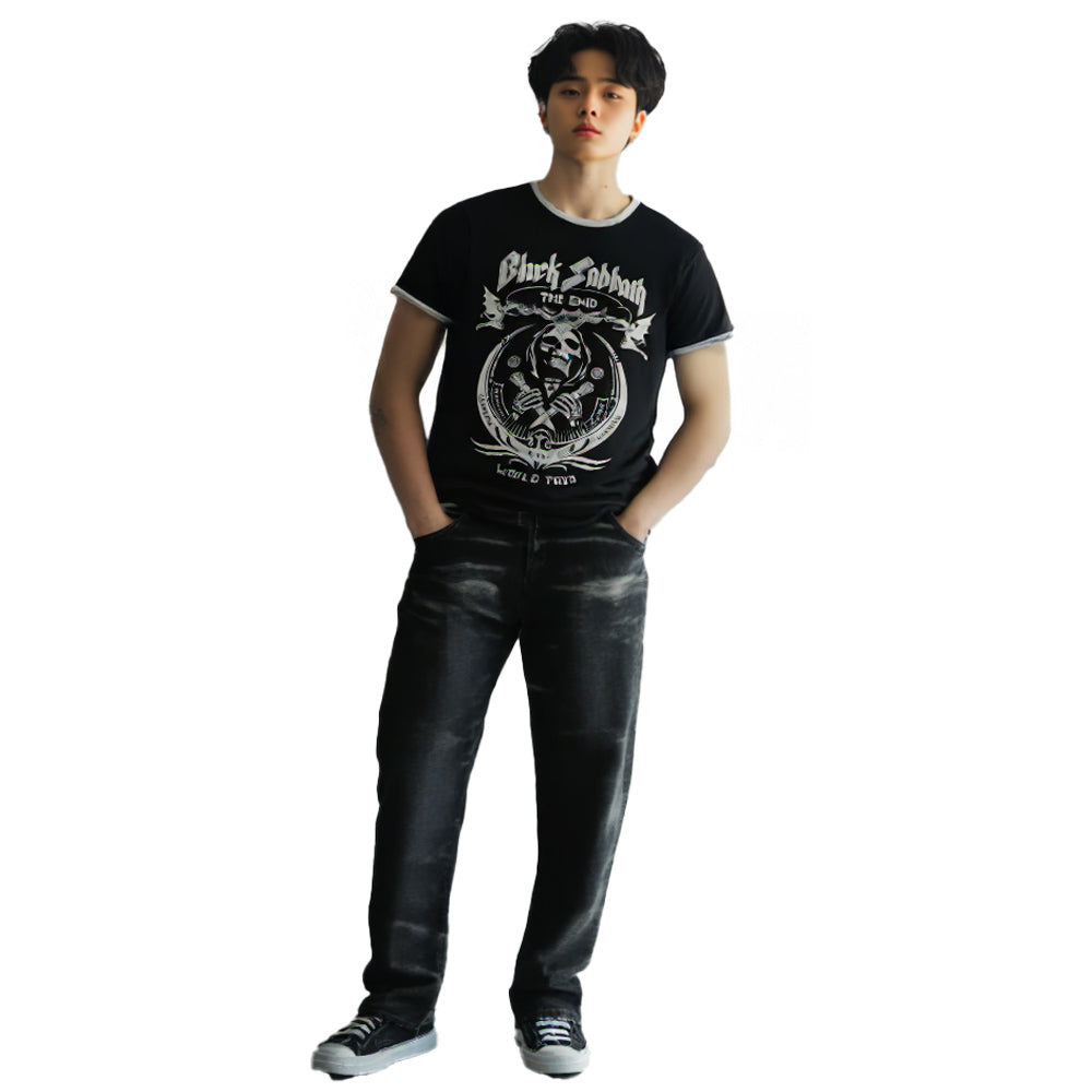 BLACK SABBATH (OZZY OSBOURNE Tribute) - The End Mushroom Cloud / Ringer / Men's T-Shirt