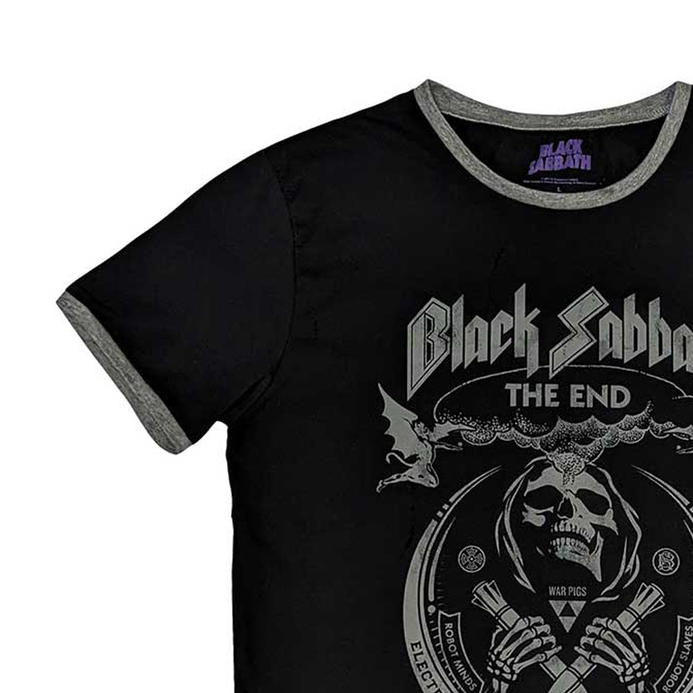 BLACK SABBATH (OZZY OSBOURNE Tribute) - The End Mushroom Cloud / Ringer / Men's T-Shirt