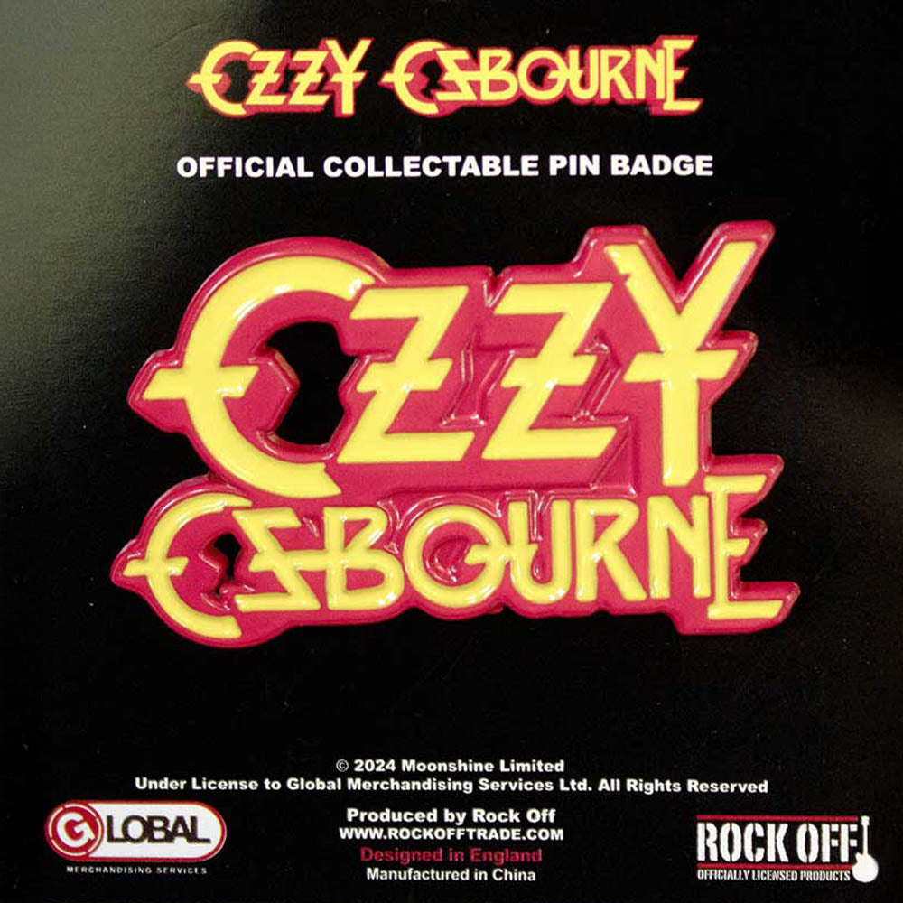 
                  
                    【予約商品】 OZZY OSBOURNE オジーオズボーン (追悼 ) - Stacked Logo / バッジ
                  
                