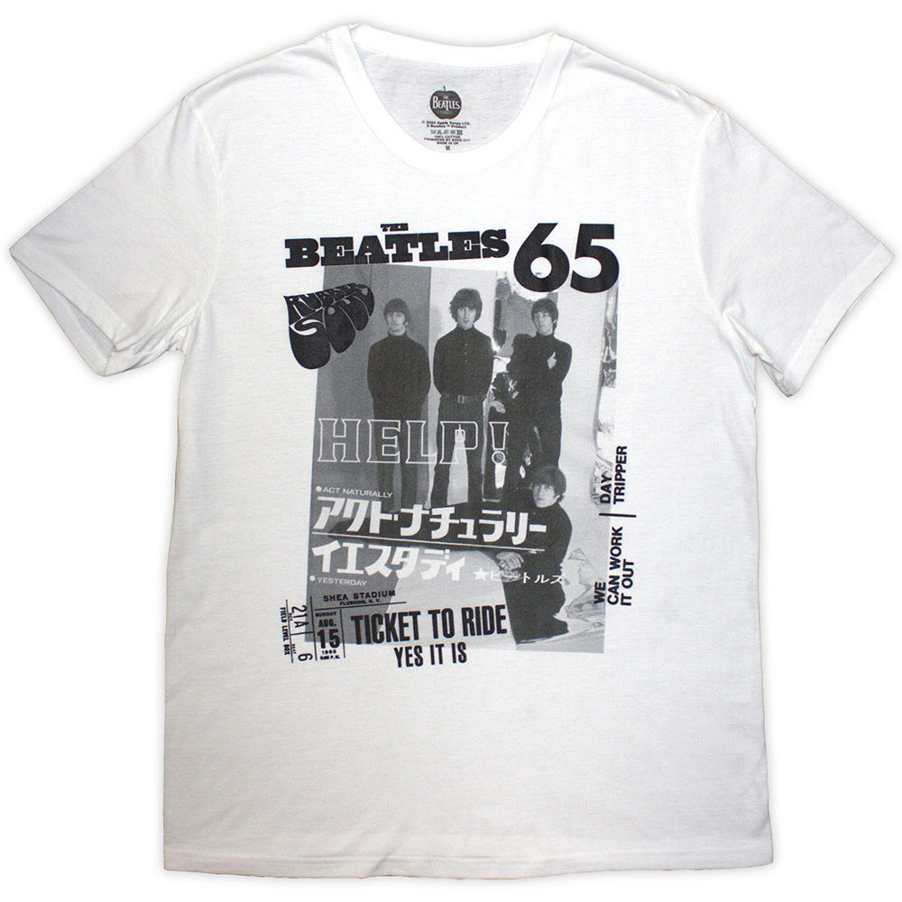 THE BEATLES ビートルズ (結成 65周年 ) - 1965 / Tシャツ / メンズ 【公式 / オフィシャル】