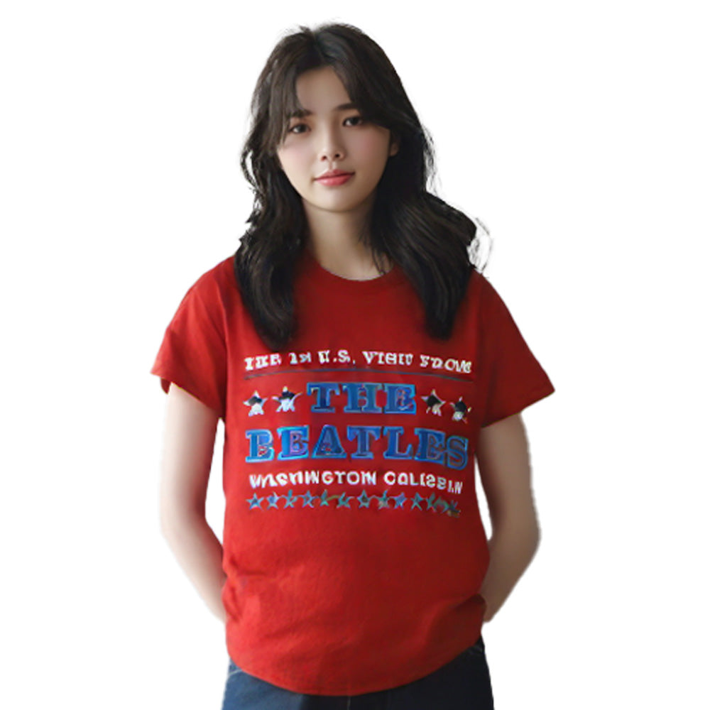 
                  
                    THE BEATLES ビートルズ (結成 65周年 ) - Washington '64 Stars Setlist / バックプリントあり / Tシャツ / メンズ
                  
                