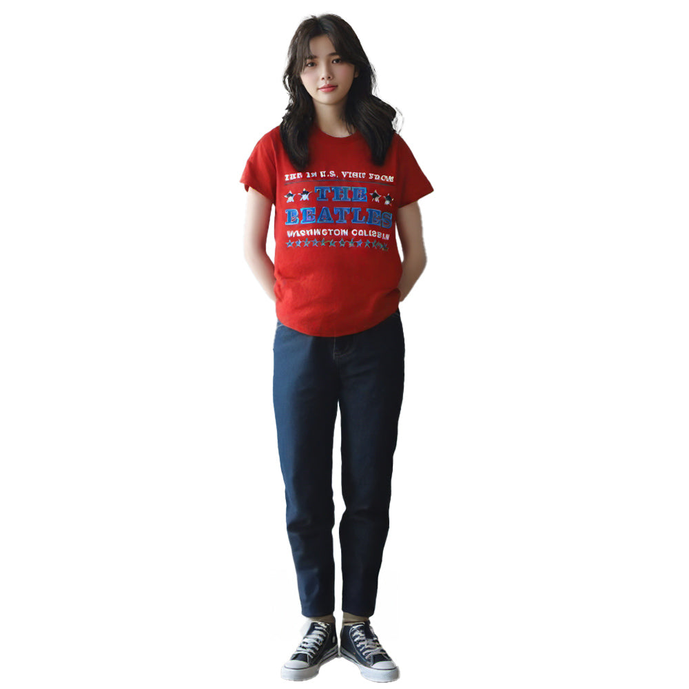 
                  
                    THE BEATLES ビートルズ (結成 65周年 ) - Washington '64 Stars Setlist / バックプリントあり / Tシャツ / メンズ
                  
                