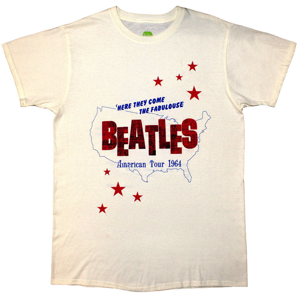 THE BEATLES ビートルズ (結成 65周年 ) - American Tour '64 / バックプリントあり / Tシャツ / メンズ 【公式 / オフィシャル】