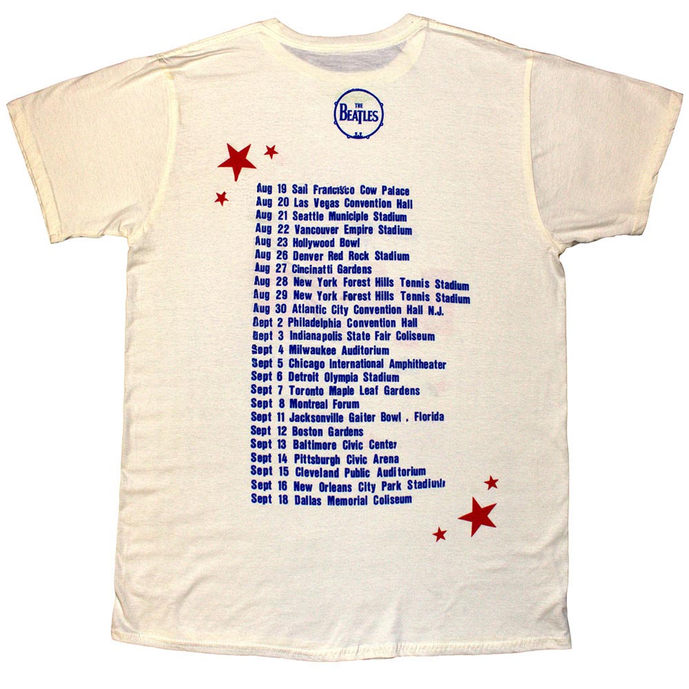 THE BEATLES (65th Anniversary) - American Tour '64 / Back Print / Men's T-Shirt