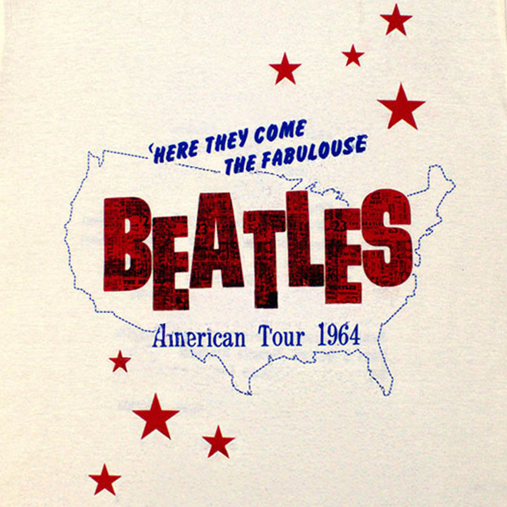 THE BEATLES (65th Anniversary) - American Tour '64 / Back Print / Men's T-Shirt