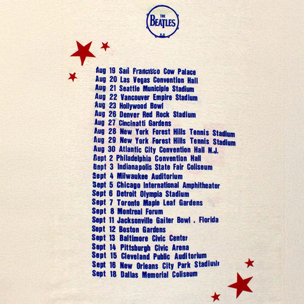 THE BEATLES (65th Anniversary) - American Tour '64 / Back Print / Men's T-Shirt