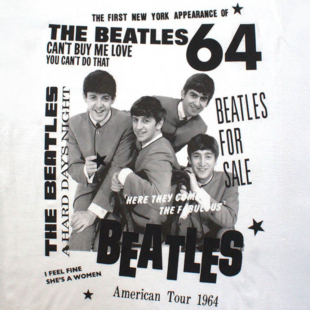 THE BEATLES ビートルズ (来日 60周年 ) - 1964 / Tシャツ / メンズ - PGS