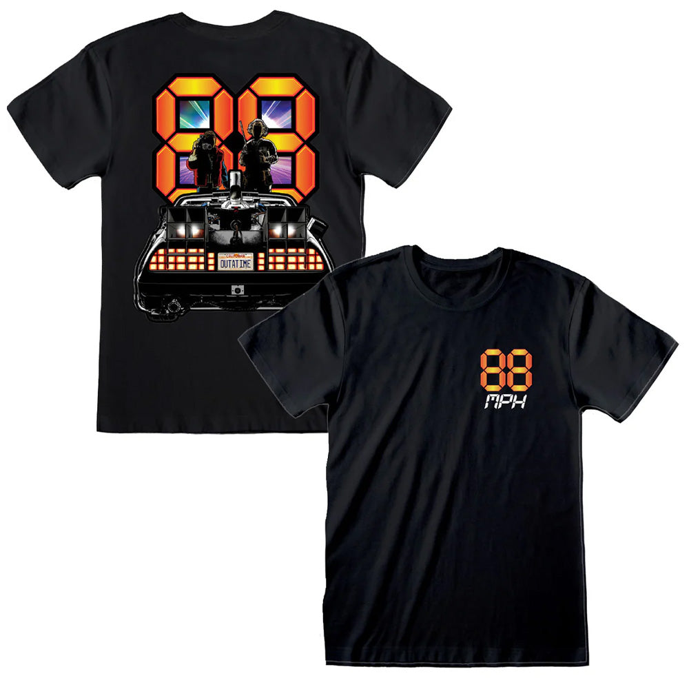 BACK TO THE FUTURE バックトゥザフューチャー (劇場公開 40周年 ) - 88MPH / バックプリントあり / Tシャツ / メンズ 【公式 / オフィシャル】