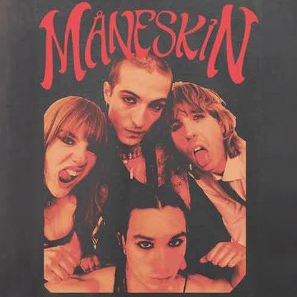 【予約商品】 MANESKIN マネスキン (ダミアーノ・デイヴィッド 10月 来日 ) - Group Photo / Tシャツ / メンズ