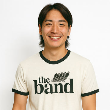 THE BAND ザ・バンド - Flying Logo / リンガー / Tシャツ / メンズ