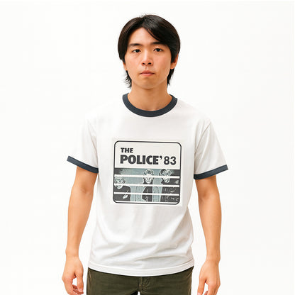 POLICE ポリス - The Police '83 / リンガー / Tシャツ / メンズ