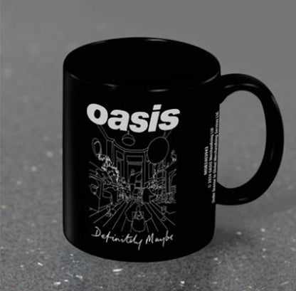 OASIS オアシス (10月 来日 記念 ) - DEFINITELY MAYBE BLACK POD MUG / マグカップ 【公式 / オフィシャル】