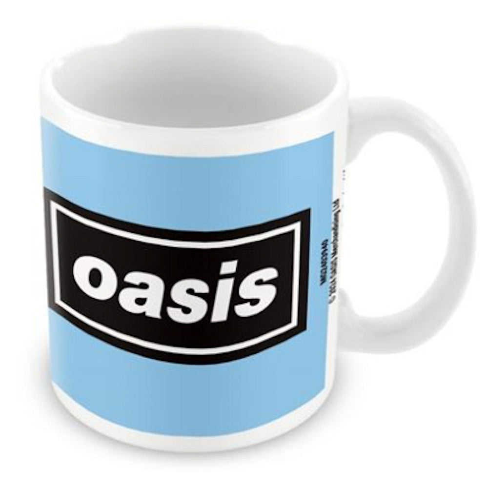 OASIS オアシス (10月 来日 記念 ) - LOGO BLUE WHITE POD MUG / マグカップ 【公式 / オフィシャル】