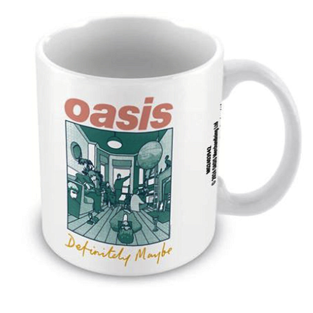 OASIS オアシス (10月 来日 記念 ) - DEFINITELY MAYBE WHITE POD MUG / マグカップ 【公式 / オフィシャル】