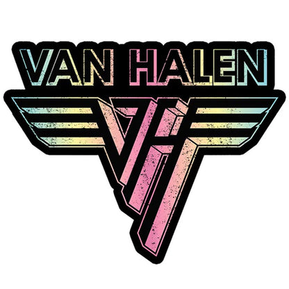 VAN HALEN ヴァンヘイレン (エドワード生誕 70周年 ) - Rainbow Logo / ステッカー 【公式 / オフィシャル】