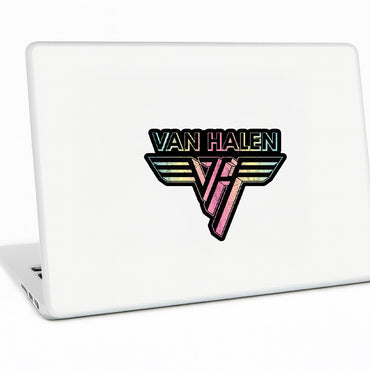 VAN HALEN ヴァンヘイレン (エドワード生誕 70周年 ) - Rainbow Logo / ステッカー 【公式 / オフィシャル】