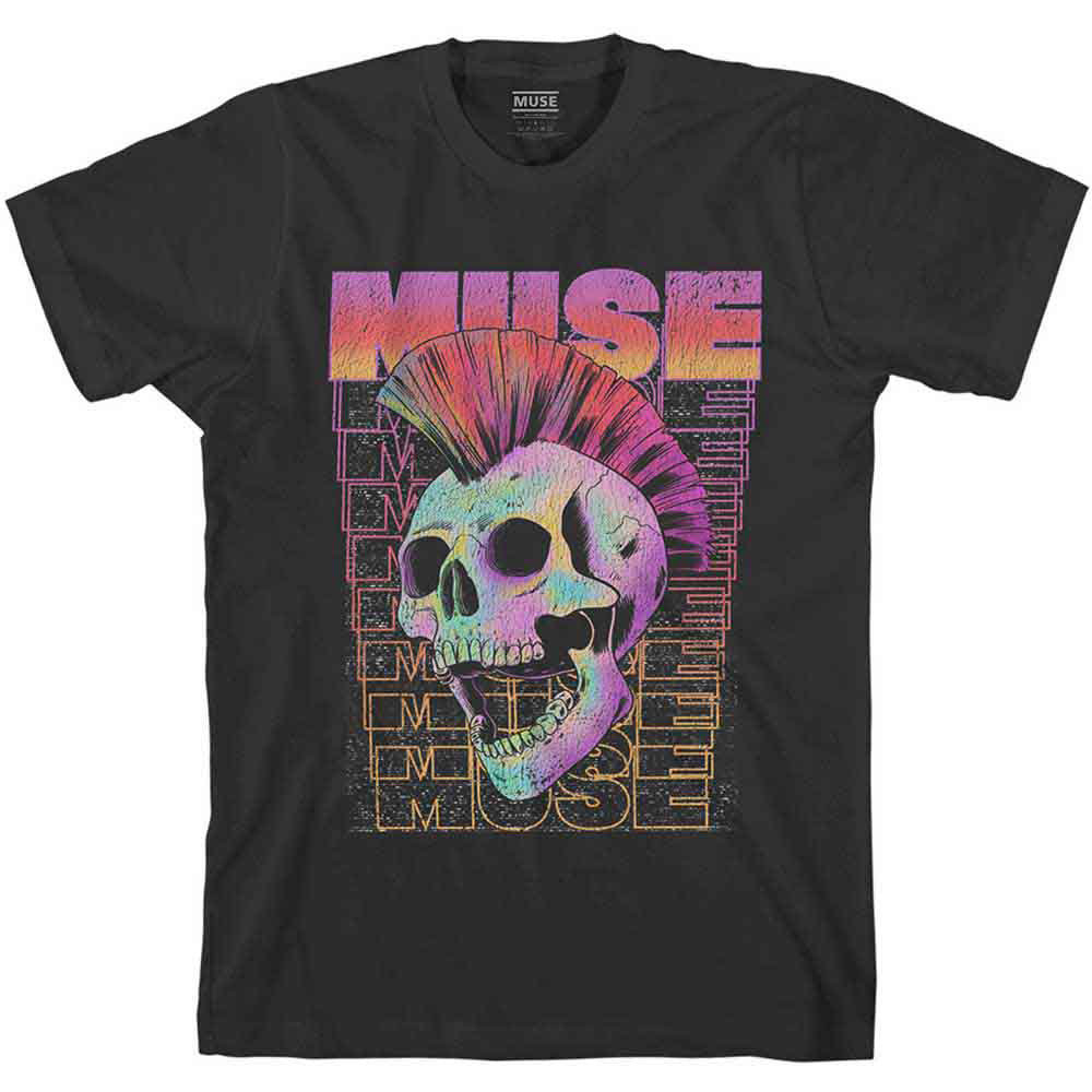 【予約商品】 MUSE ミューズ (9月 来日 ) - Mowhawk Skull / Tシャツ / メンズ 【公式 / オフィシャル】