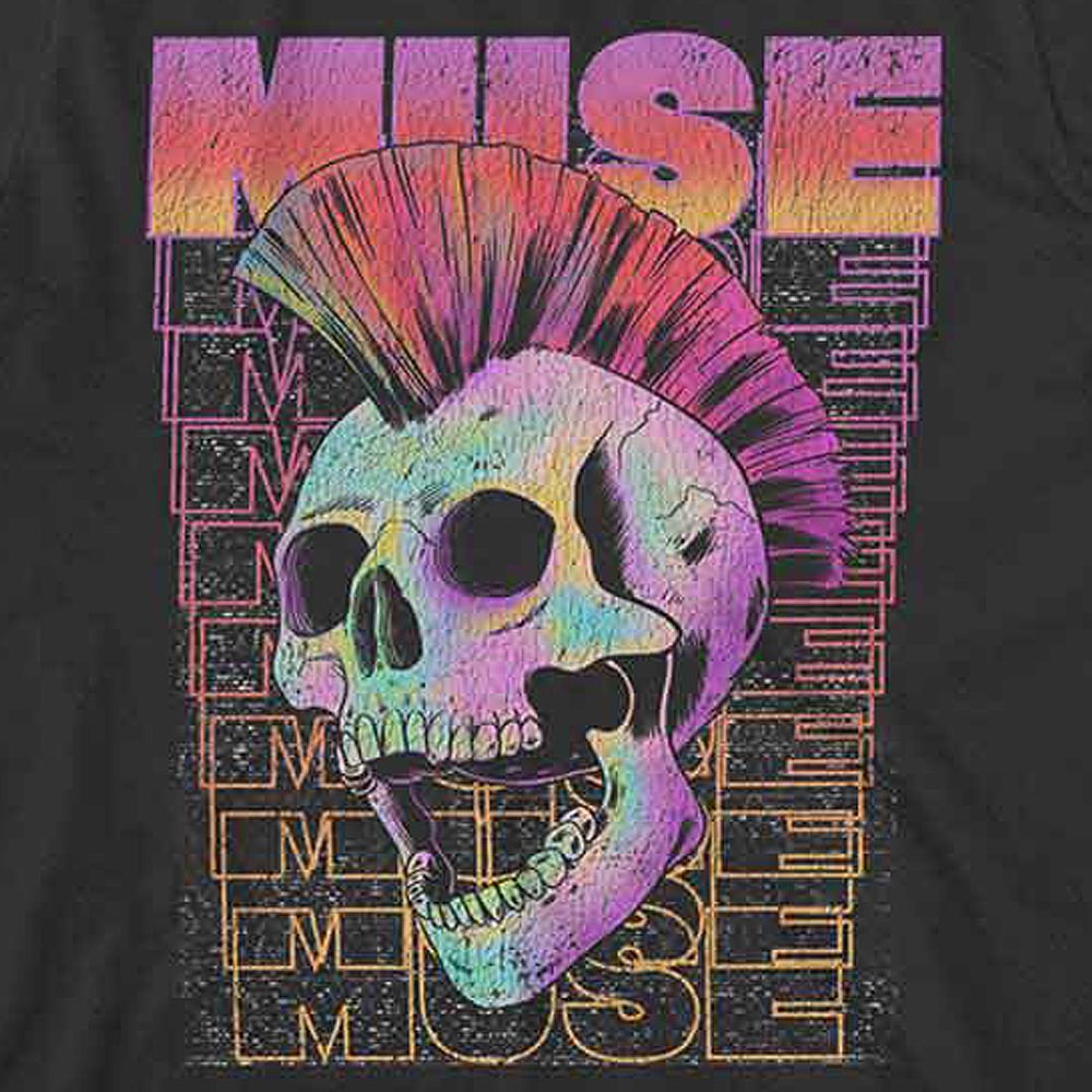 MUSE (Arriving in Japan in September) - Mowhawk Skull / T-shirt / Men's