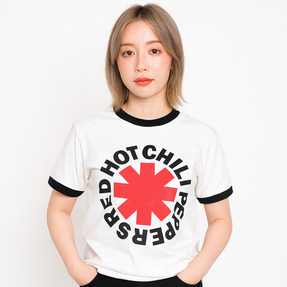 RED HOT CHILI PEPPERS レッドホットチリペッパーズ (来日 35周年 ) - Logo / リンガー / Tシャツ / メンズ 【公式 / オフィシャル】