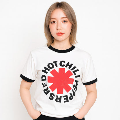 RED HOT CHILI PEPPERS レッドホットチリペッパーズ (来日 35周年 ) - Logo / リンガー / Tシャツ / メンズ 【公式 / オフィシャル】