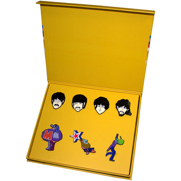 THE BEATLES ビートルズ (結成 65周年 ) - Yellow Submarine Characters Mini / 7個セット / バッジ