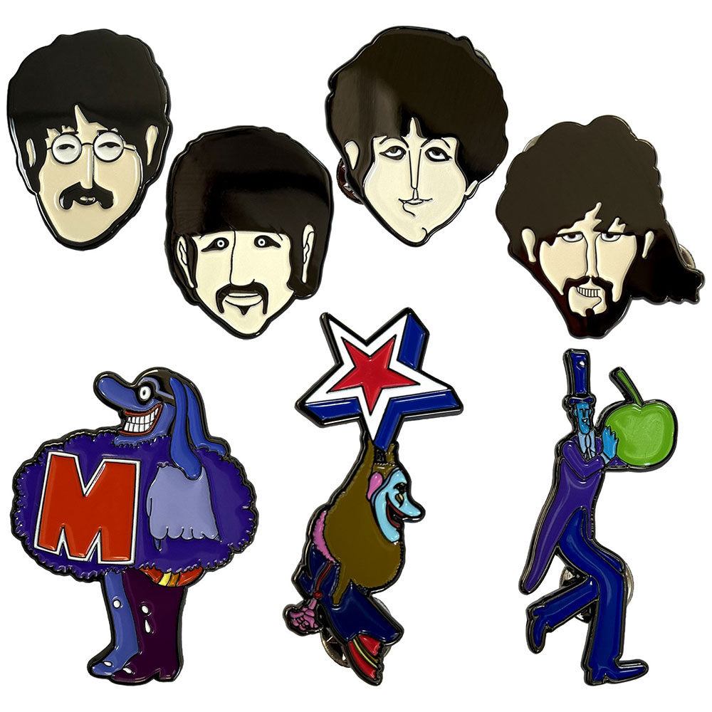 
                  
                    THE BEATLES ビートルズ (結成 65周年 ) - Yellow Submarine Characters Mini / 7個セット / バッジ
                  
                