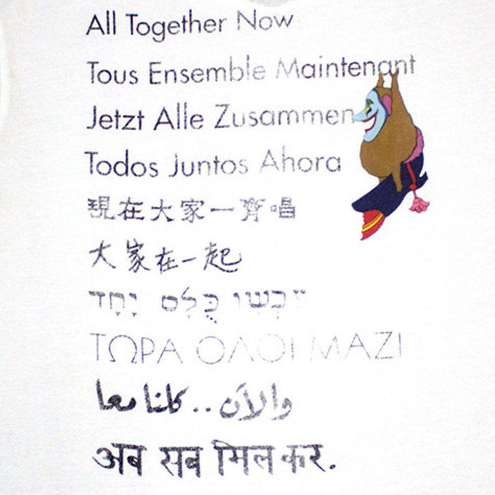 THE BEATLES ビートルズ (来日 60周年 ) - Yellow Submarine Heads Collage / バックプリントあり / Tシャツ / メンズ - PGS