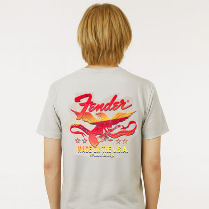 【予約商品】 FENDER フェンダー (設立 80周年 ) - Made In The USA / バックプリントあり / Tシャツ / メンズ