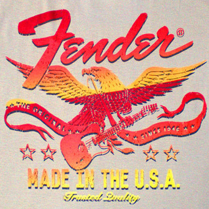 【予約商品】 FENDER フェンダー (設立 80周年 ) - Made In The USA / バックプリントあり / Tシャツ / メンズ