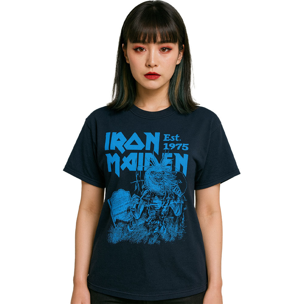 
                  
                    IRON MAIDEN アイアンメイデン (結成 50周年 ) - Est. 1975 Life After Death Stamp / Tシャツ / メンズ
                  
                