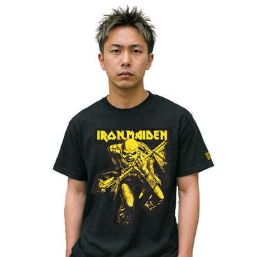 IRON MAIDEN アイアンメイデン (結成 50周年 ) - 50 Trooper Crop Yellow / アームプリントあり / Tシャツ / メンズ