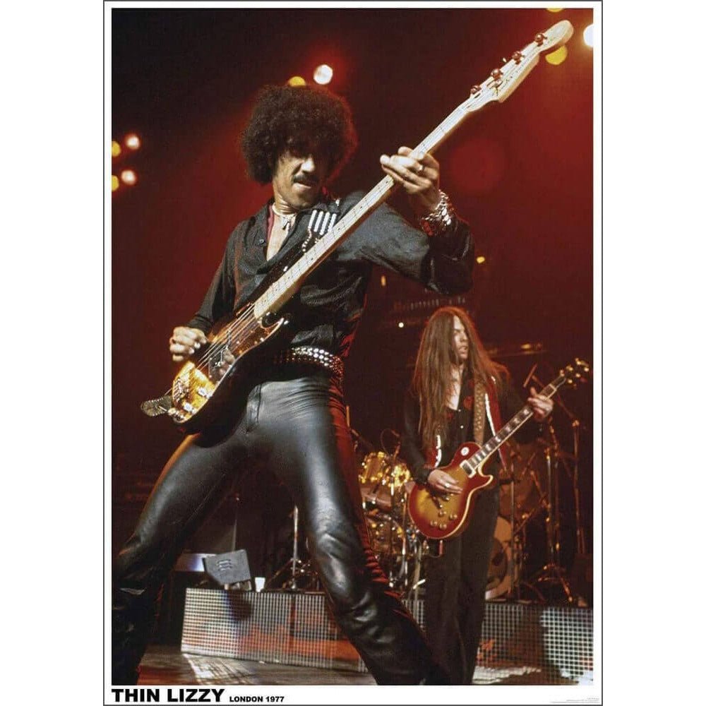 THIN LIZZY シンリジィ - LONDON 1977 / ポスター - PGS